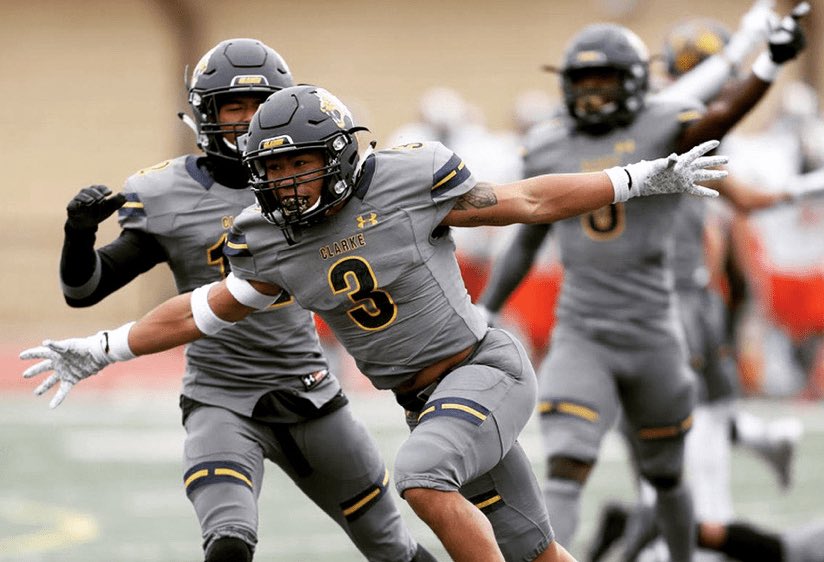 Blessed and Highly Favored to have received a scholarship offer from Clarke University ! <a href="/CoachBillLang/">Bill Lang</a>