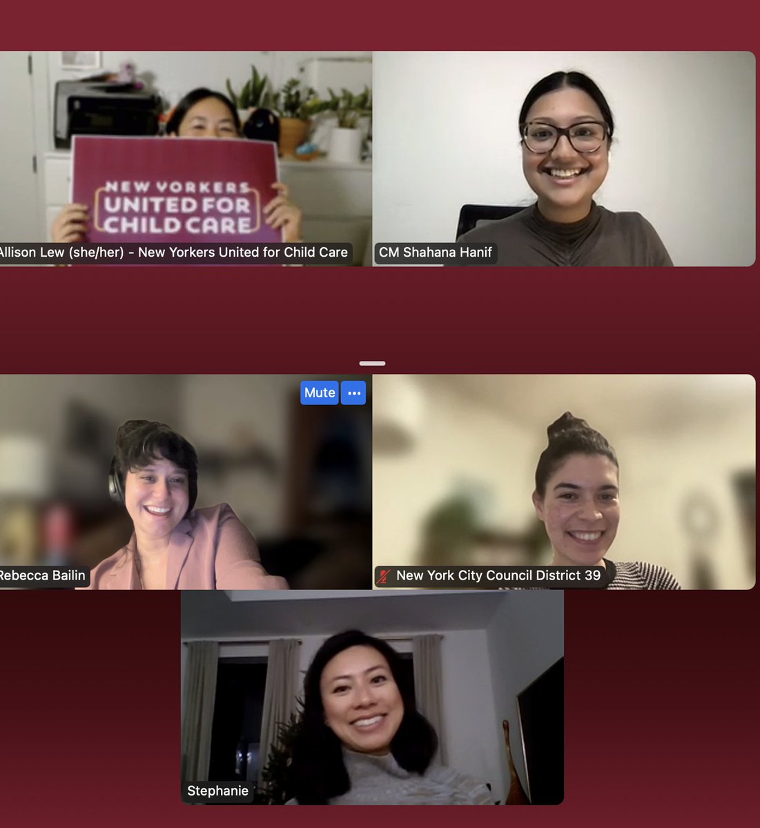 Thank you to <a href="/CMShahanaHanif/">Council Member Shahana Hanif</a> for meeting with your constituents today about the fight for Universal Public Child Care. We are so excited to get it done!

#UPCNY