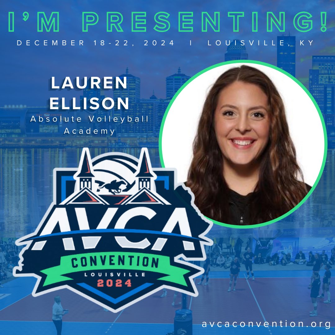 I am honored and thrilled to get to present at the 2024 AVCA Convention in Louisville!!! I’ll be speaking at JVA’s Club Management Track on Friday, December 20th. Can’t wait to experience this, see all of you and grow together🤩