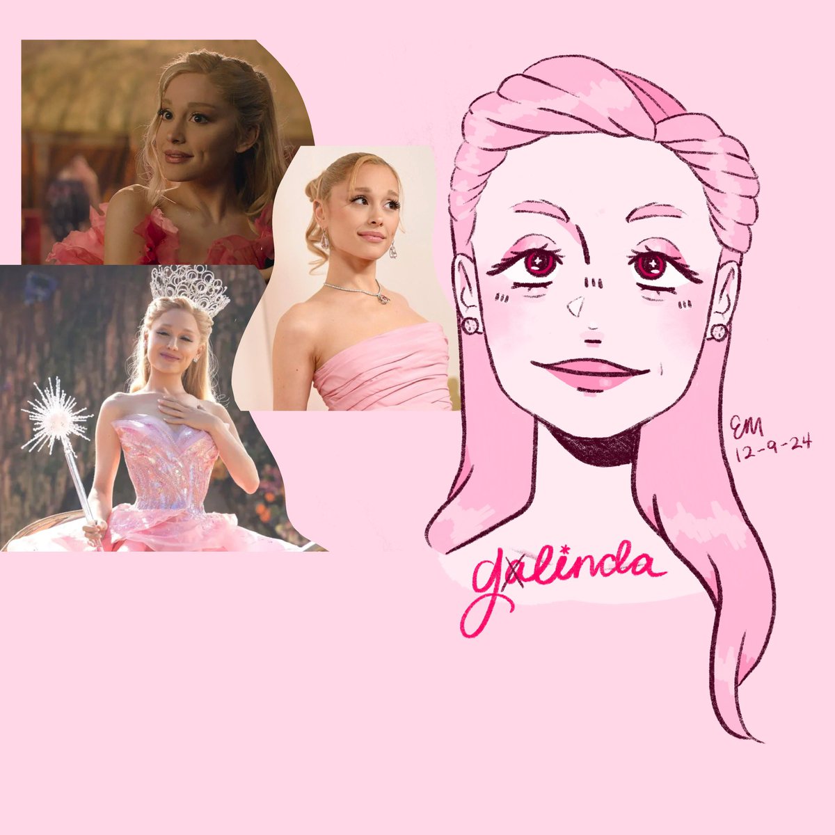_emmadamico_'s tweet photo. cannot stop thinking about wicked so i tried to capture ariana grande as g(a)linda https://t.co/AL18c6KBpm