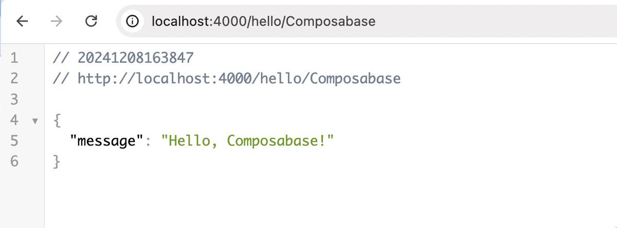 jmolivas's tweet photo. We're finalizing support for Functions in @composabase  🎉.

This update allows users to define endpoints for executing AI workflows or integrating with external services directly.

Here’s a sneak peek at how simple the function definition and signature will be. 👇

Seamless integrations, unlocked. 🚀