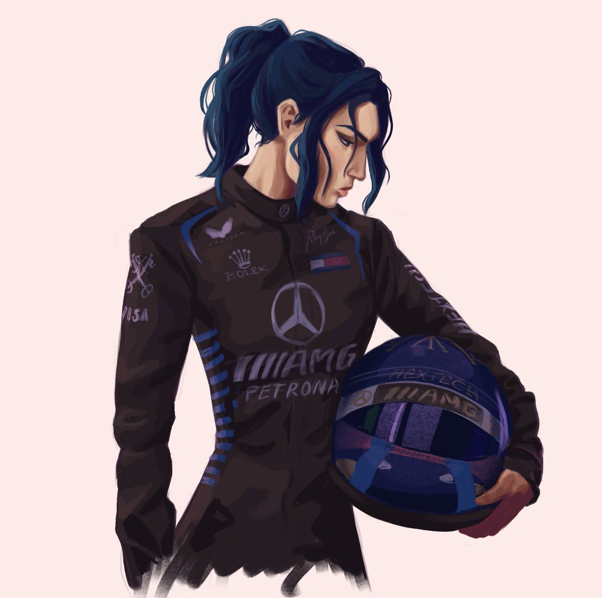 penpapernaiad's tweet photo. lets go for a ride #arcane x f1 #Caitlyn https://t.co/iJ38IYdIl2