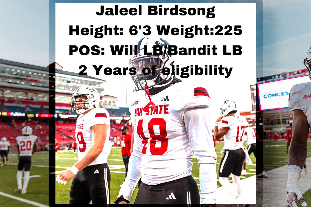 Jaleel Birdsong (@birdsongjaleel) on Twitter photo Will LB/ Bandit LB With 2 years of eligibility
(Full Highlight video in bio)
youtu.be/L9RW1CpMz4s?si…
<a href="/On3sports/">On3</a> <a href="/Redshirt_Portal/">Redshirt Sports Transfer Portal</a> <a href="/farrellportal/">FarrellPortal</a> <a href="/LightOnSports/">LIGHT ON COLLEGE SPORTS</a> <a href="/RivalsPortal/">NCAA Transfer Portal</a> Will LB/ Bandit LB With 2 years of eligibility
(Full Highlight video in bio)
youtu.be/L9RW1CpMz4s?si…
<a href="/On3sports/">On3</a> <a href="/Redshirt_Portal/">Redshirt Sports Transfer Portal</a> <a href="/farrellportal/">FarrellPortal</a> <a href="/LightOnSports/">LIGHT ON COLLEGE SPORTS</a> <a href="/RivalsPortal/">NCAA Transfer Portal</a>