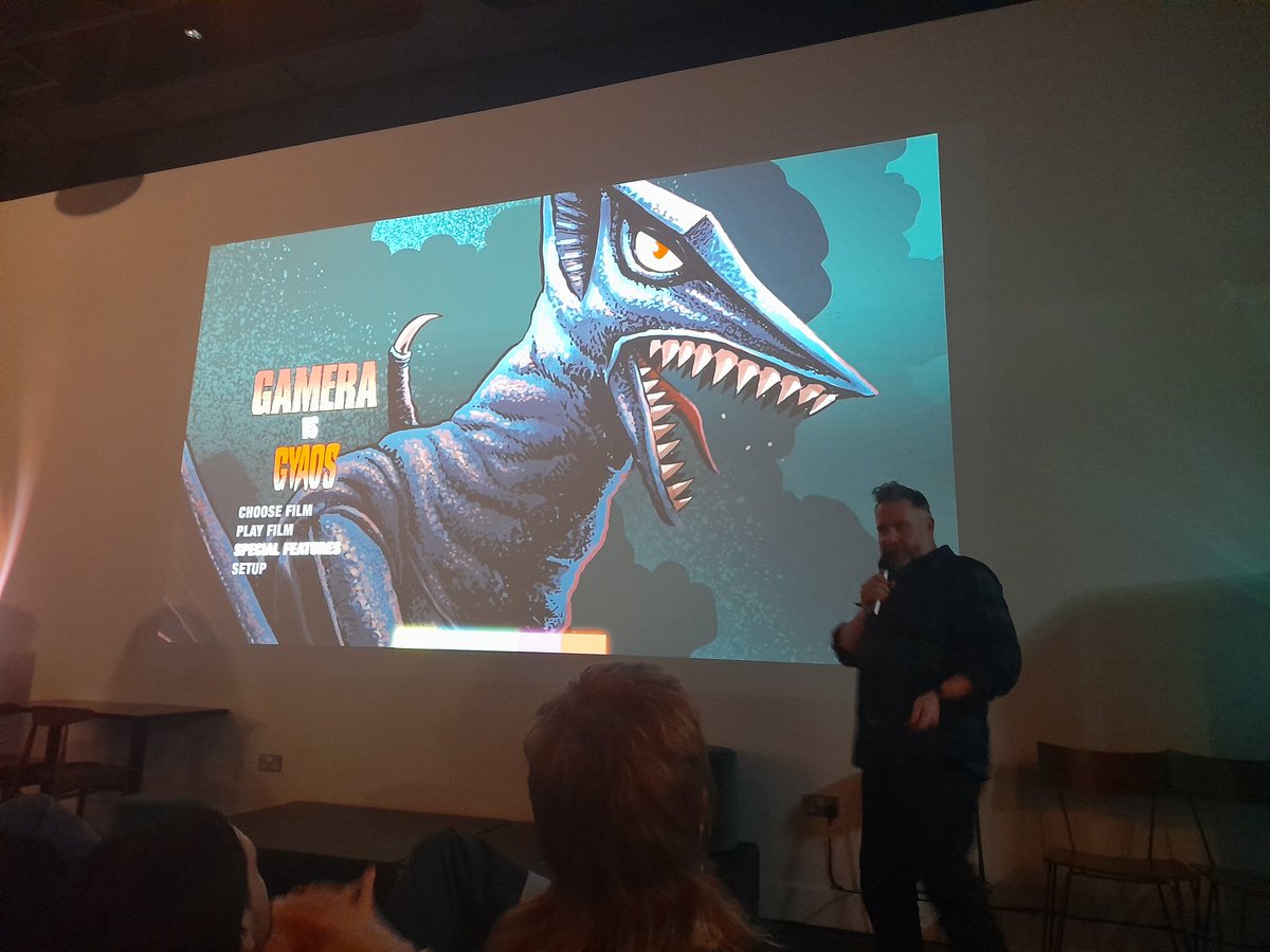A lovely Kaiju night with <a href="/TokenHomo/">TOKEN HOMO</a> <a href="/FinsburyParkPH/">Finsbury Park Picturehouse</a> .

Gamera vs Guyos was a beautifully strange film which I thoroughly enjoyed.