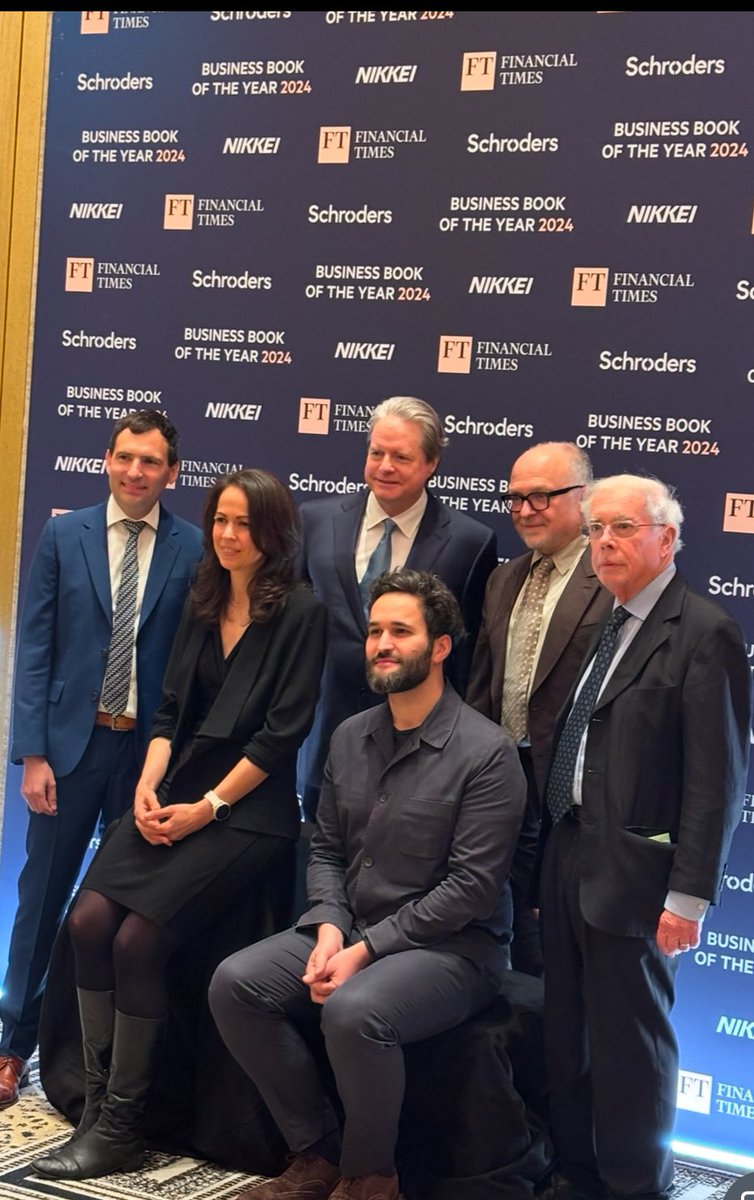 elerianm's tweet photo. Congratulations to the authors of the 6 great books on this year’s short list for the FT-Schroder Business Book of the Year.
Huge congratulations to the winner, Palmy Olson, author of “Supremacy.”
@ft @Schroders #bbya #bbya25 #bbya2025 https://t.co/DjGOb8vRwA