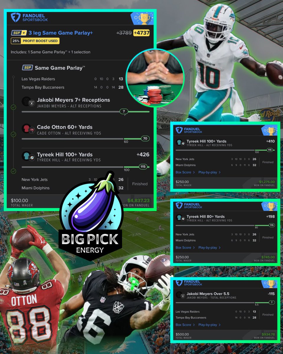 big_pick_energy's tweet photo. .@Nickthepicker blessed the discord with this beautiful +4737 &amp; ended Sunday up 13.2U✅

Link to join in on all of Nicks Picks: https://t.co/In09k6P13g 

Let’s have a week! https://t.co/TyPZ7IYTCD