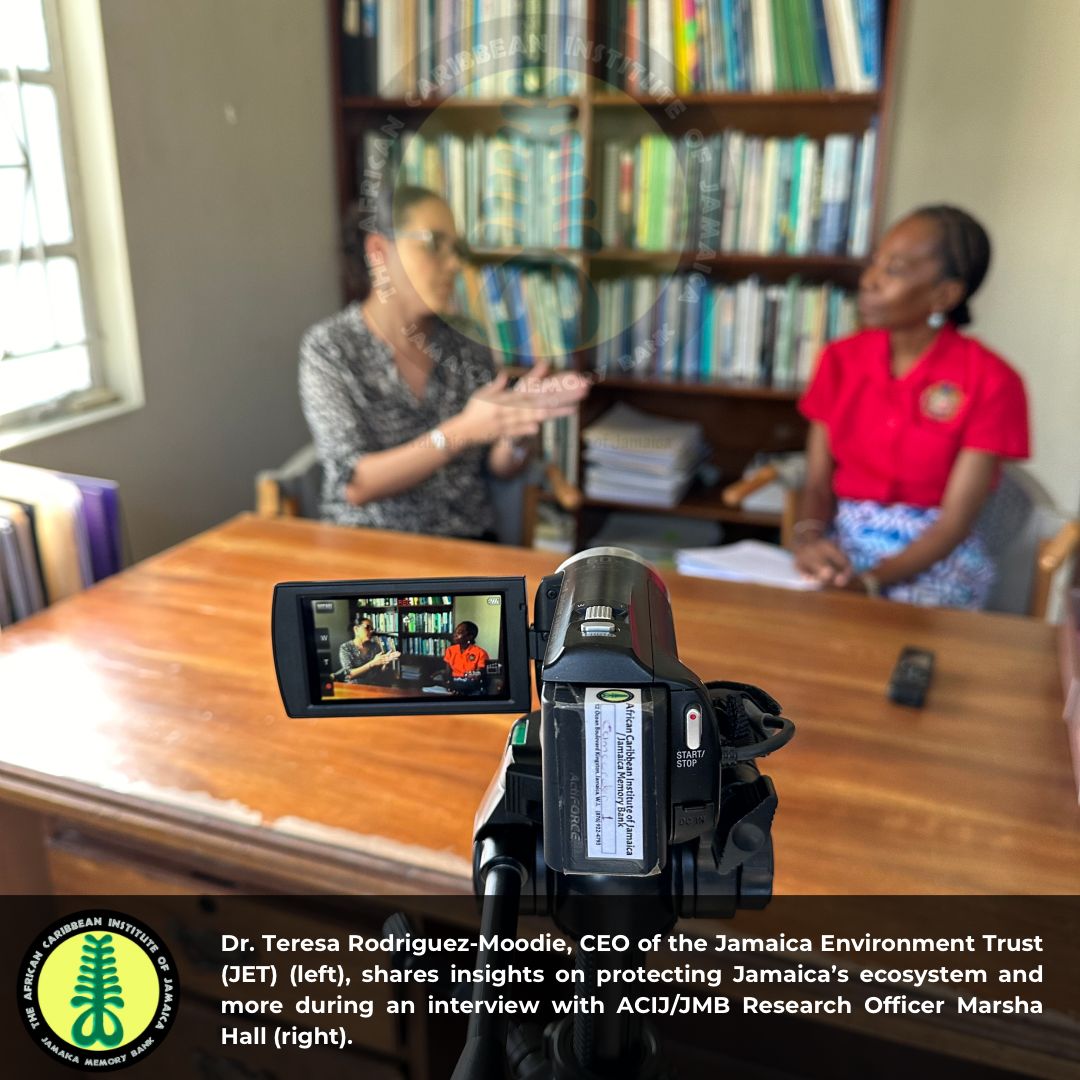 acijjmb's tweet photo. 🌿 Dr. Teresa Rodriguez-Moodie, CEO of JET, and ACIJ/JMB’s Marsha Hall come together to emphasize the importance of preserving Jamaica’s ecosystem and natural heritage. 🌎💚

#ACIJJMB #JET #EnvironmentalProtection #JamaicaEcosystem #Sustainability https://t.co/R3pswVfBmz