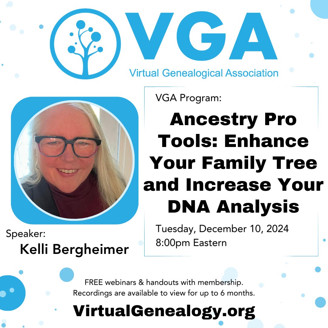 Learn more about Ancestry's Pro Tools at our VGA Program tomorrow! 

virtualgenealogy.org/2024/10/11/anc…