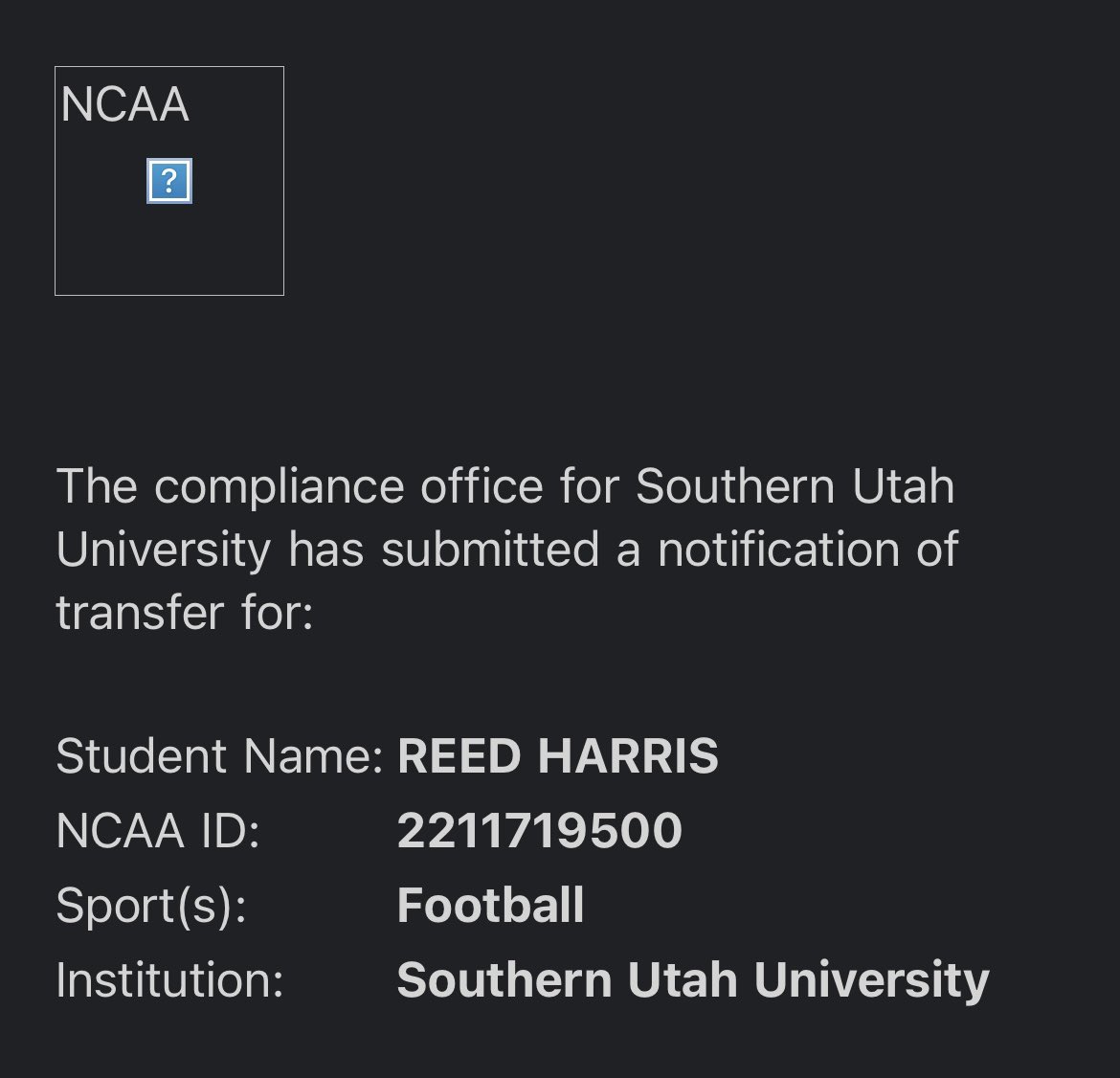 Reed Harris tweet media