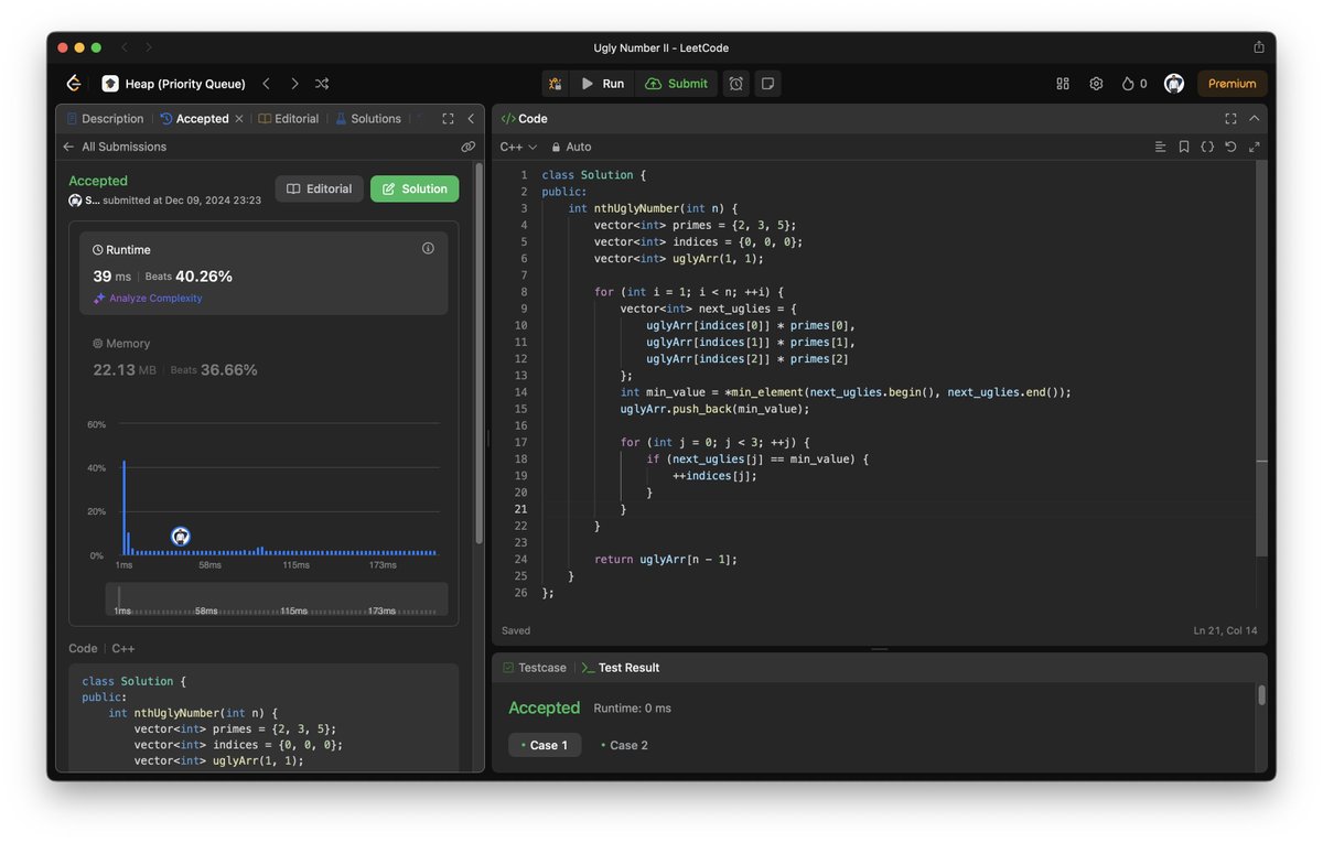 symPandya's tweet photo. Day 193: Solved 1 DSA Problem today! 🧩
#264- Ugly Number II (leetcode)

Check out my detailed solution and approach here: https://t.co/EvdeNtGLuL

#leetcode #dsa #coding #cpp #problemsolving #leetcoding https://t.co/tgPbN8Yn2C