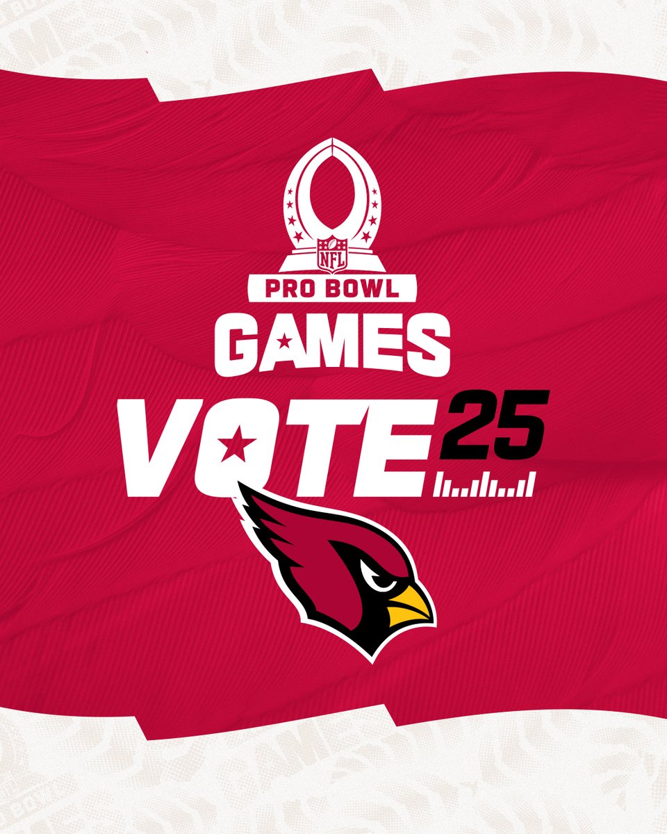 Social #ProBowlVote is now LIVE 🚨

1 RT = 1 Vote 🗳️

<a href="/K1/">Kyler Murray</a>
<a href="/JamesConner_/">James Conner</a>
<a href="/Buddabaker3/">Budda Baker</a>
<a href="/mcbtrey/">Trey McBride</a>
<a href="/ParisJohnsonJr/">Paris Johnson Jr.</a>
<a href="/MackWilSr/">Rocketship 🚀</a>
<a href="/JoeyBlount8/">Joey Blount</a>
<a href="/HFroholdt/">Hjalte Froholdt</a>
<a href="/blakegillikin/">Blake Gillikin</a>