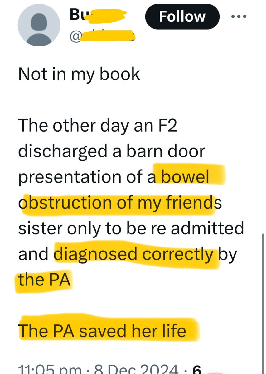 anaesthetic_spr's tweet photo. ⚠️ Clueless PAs are the light at the end of the tunnel—they saved this patient’s life.

#AskForaPA https://t.co/1BoEqrzPq1