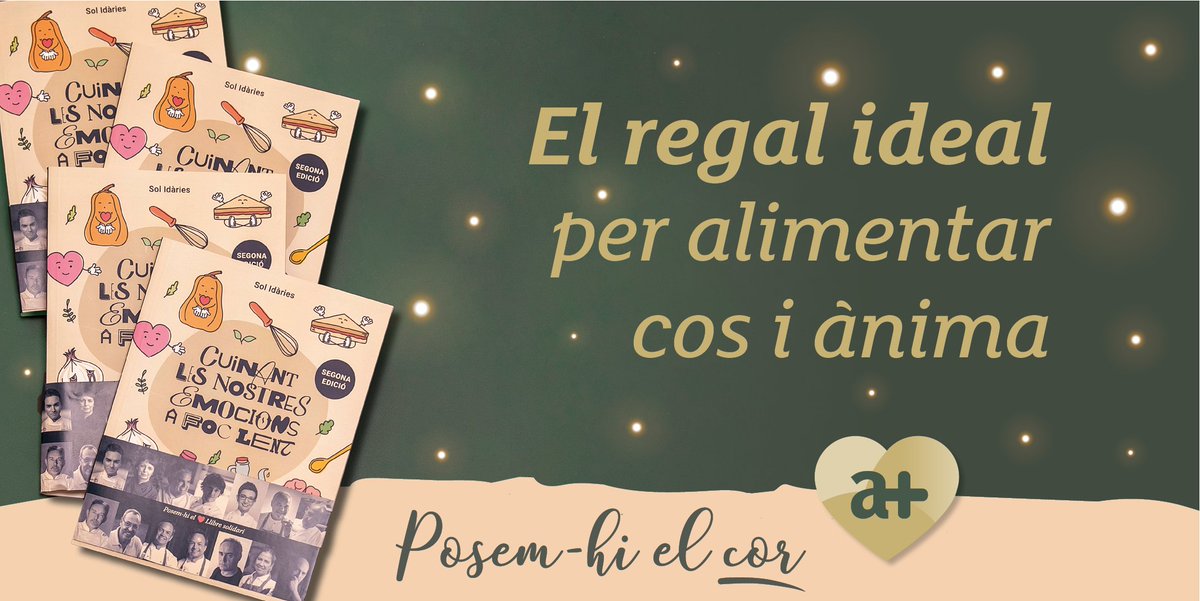 🌲Regala el #llibresolidari que ajuda a cultivar el benestar emocional a través de les recomanacions de psicòlogues d’Althaia i les receptes dels millors cuiners de Catalunya 💫

A benefici de l'Àrea de #SalutMental d'#althaiamanresa

📚 tuit.cat/aQdid