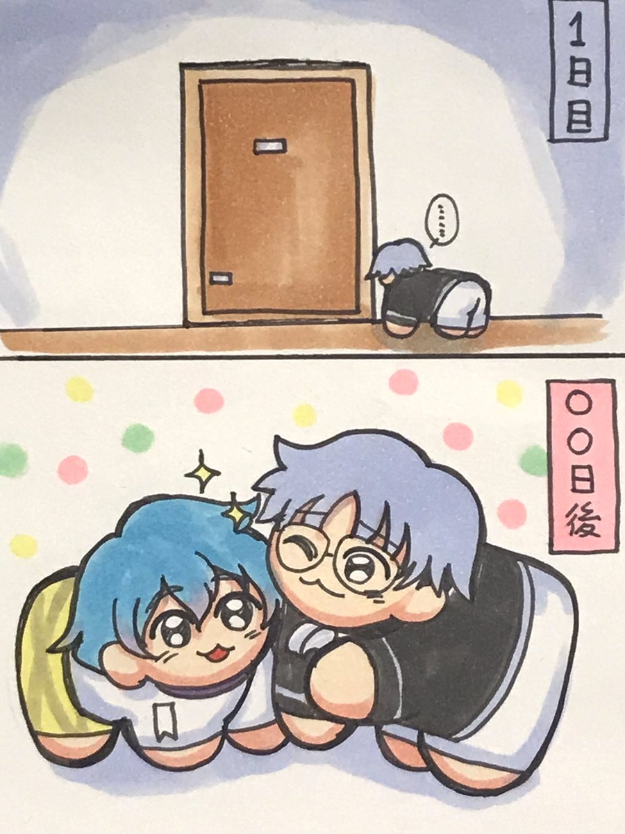 mochitori4c's tweet photo. 尊敬の眼差しに変わる日　🤍と💙
 #カリスマファンアート https://t.co/0TTLPgW3jM