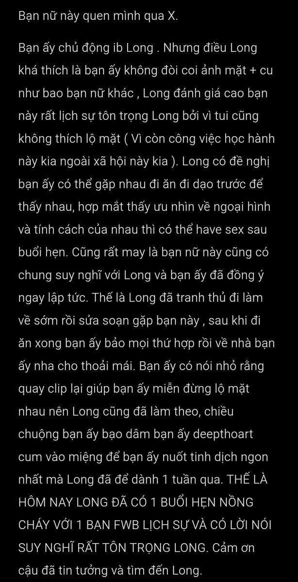 Long59govap's tweet photo. Long chỉ dành thời gian cho bạn nữ fwb nào có sự tôn trọng Long. Xin cảm ơn 💗 Mng cứ đọc những điều Long nói dưới đây sẽ rõ tiêu chí Long tìm fwb 🎀 https://t.co/k5ZJpyesVF
