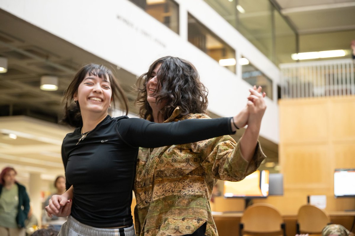 lewisandclark's tweet photo. We love First Fridays with Arts@LC! 😍 

Last week, Lewis &amp; Clark’s Contact Improv Dance class performed in Watzek Library with Dance Extravaganza taking to the Main Stage at Fir Acres Theatre later that night. https://t.co/xidPGrOHua