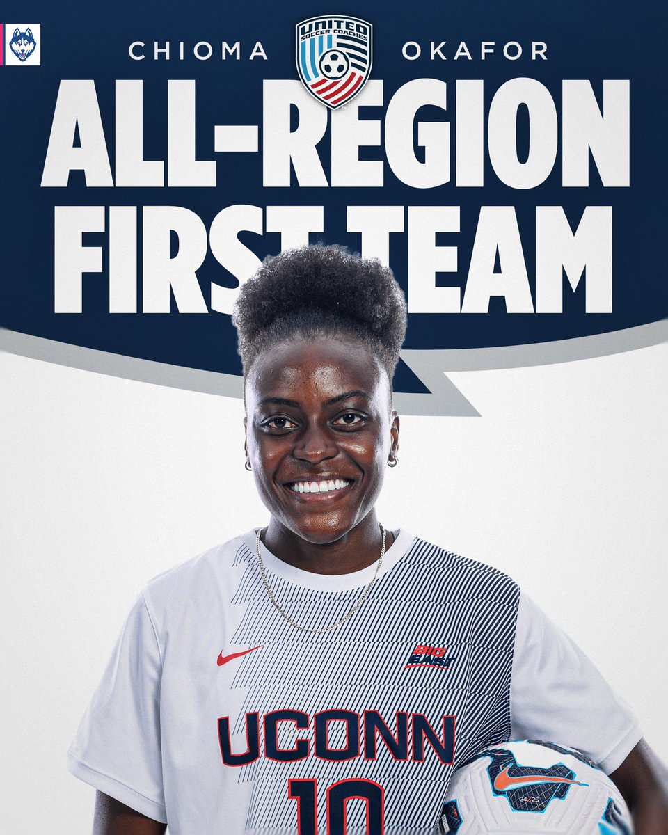 UConnWSOC's tweet photo. Three Huskies earn United Coaches All-East Region honors! https://t.co/4JibbukRd4