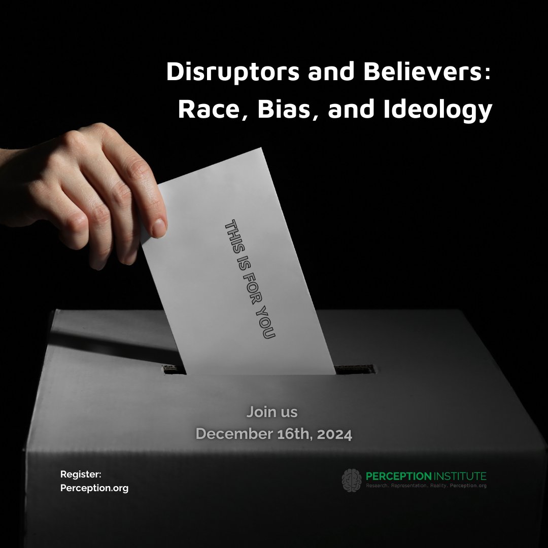 perceptioninst's tweet photo. Don't miss our dynamic &amp; interactive webinar, Disruptors and Believers: Race, Bias, and Ideology? Gain valuable insights &amp; actionable strategies for transforming conflict into meaningful connection. Let's connect, learn, &amp; grow together!

Register today! https://t.co/HJOqi5Pqly https://t.co/S9mJI1ZoZ6