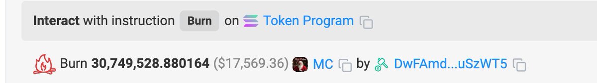 We have burned $17,500 worth of $MC supply.

Verify: solscan.io/tx/5AcCTEKEsVs…