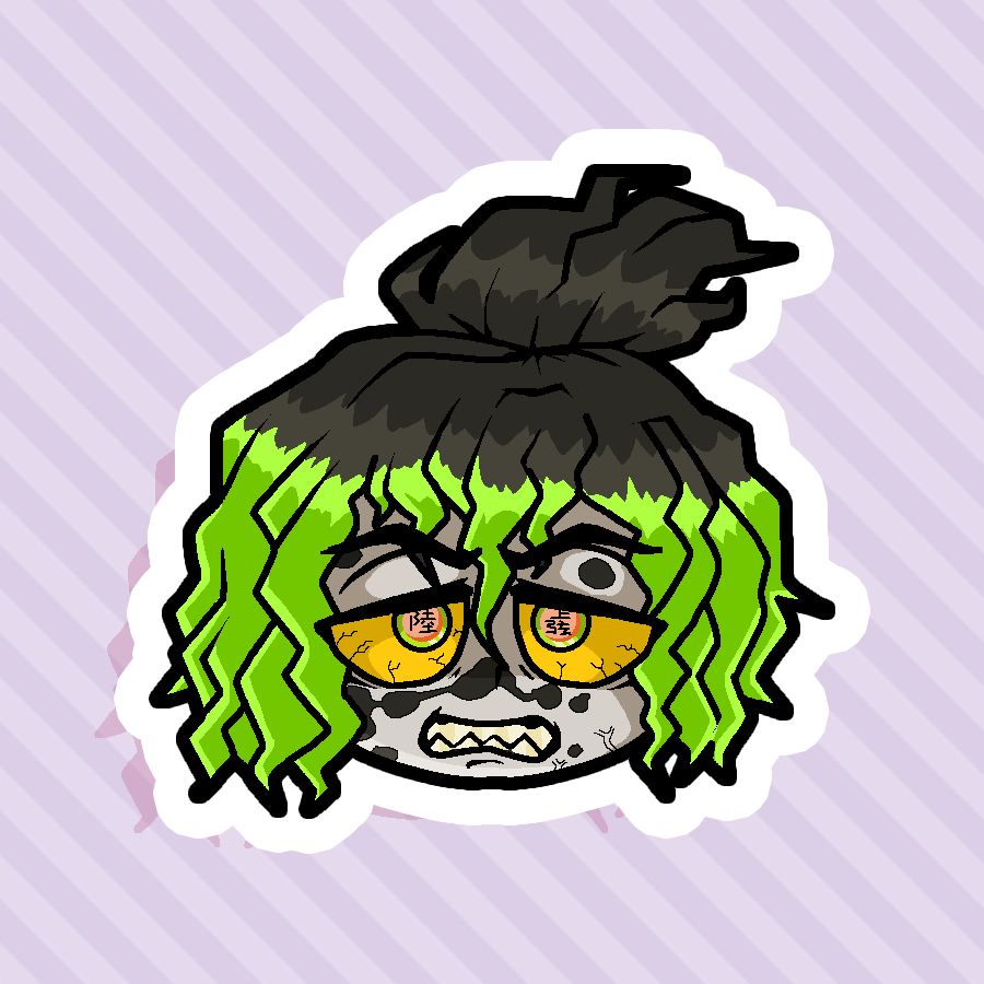 Katzetsu's tweet photo. Been wanting to draw a headshot sticker of Gyutaro for a while
(ノ◕ヮ◕)ノ*:・゚✧
he's such a cool character, and his fight was by far my favorite fight from the whole anime
#Gyutaro #kny #kimetsu_no_yaiba #kimetsunoyaiba #demonslayer #uppermoonsix #digitalart https://t.co/hZbjf38Pd5