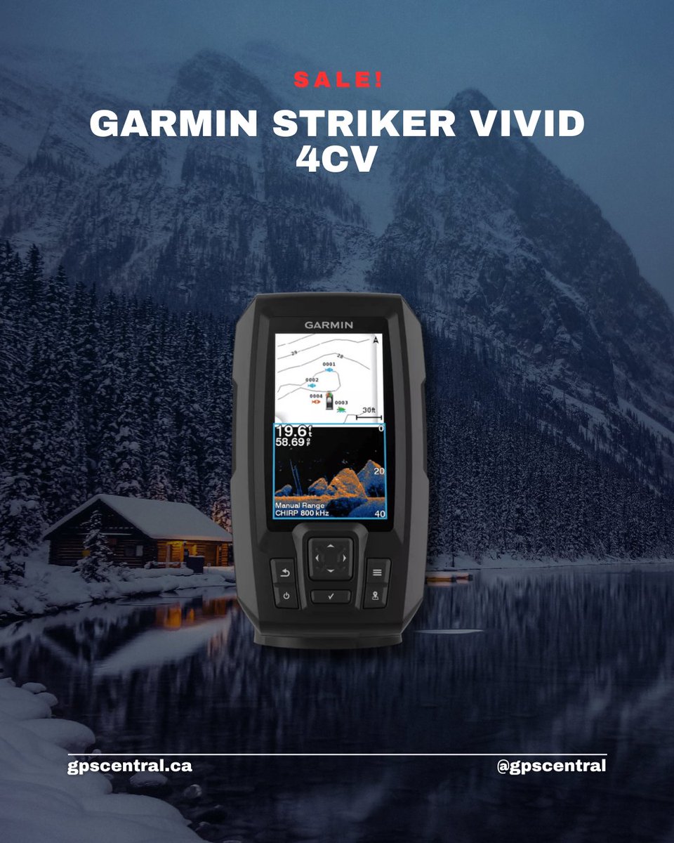 Hook the perfect deal! 🎣 

The Garmin STRIKER Vivid 4cv is on sale until Dec 31st - ideal for your next big catch! Get yours now at GPS Central:

hubs.la/Q02-pwJG0

#FishingGear #Garmin #GPSCentral