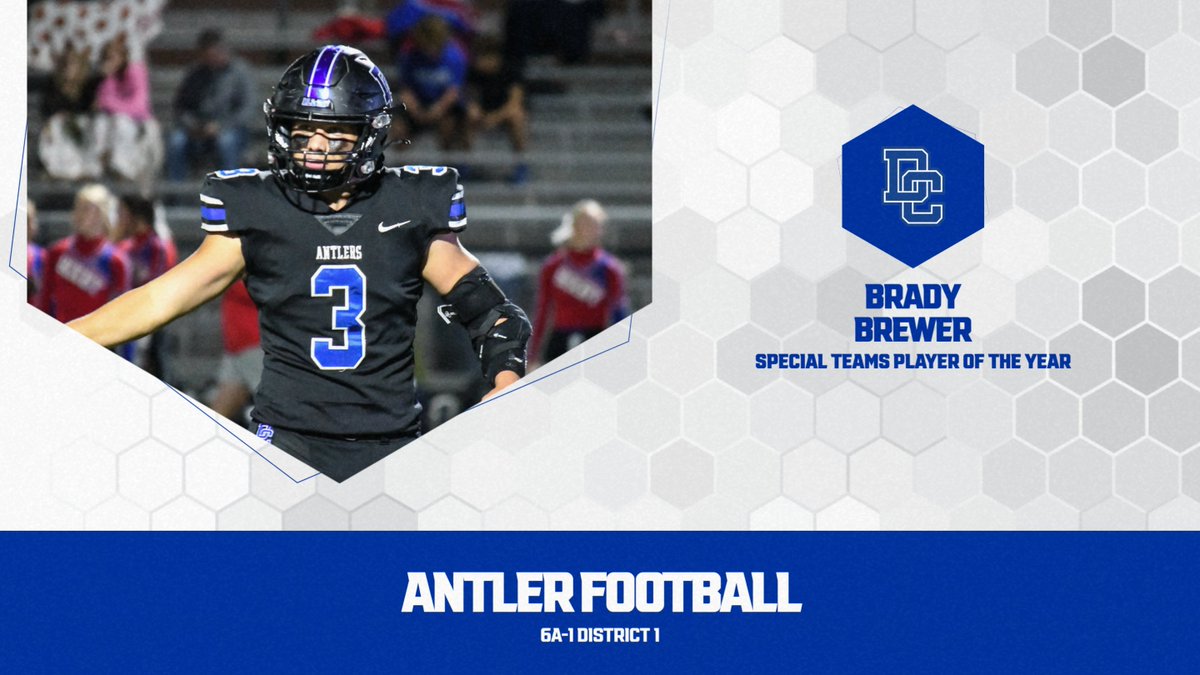 Brady Brewer was named the District Special Teams Player of the Year! #GOCREEK