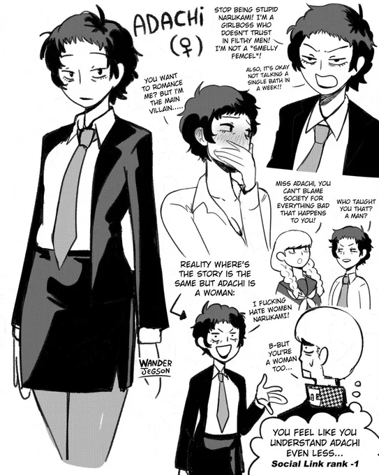 Adachi from Persona 4 if he was evil: 