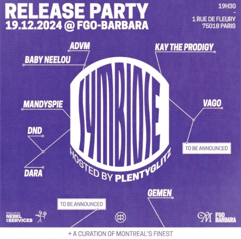 fissurederap's tweet photo. Remastered organise une release party pour la sortie de leur projet "SYMBIOSE".

ADVM, DND, Baby Neelou, Kay The Prodigy, Vago, Mandyspie, Dara, Gemen et d’autres noms surprises se chargeront de vous faire passer un bon moment.

📆 19 décembre 
📍 FGO-Barbara https://t.co/iSwL5Y6EyK