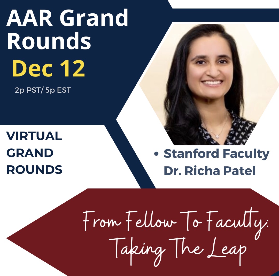 LindseymarieMD's tweet photo. So proud of my work bestie. Check out Dr. Richa Patel's AAR Grand Rounds this Thursday! 12/12 at 2p PST/ 5p EST. @StanfordBodyRad @RichaPatelMD 

Link to register https://t.co/Haabg2xepK

Check out my AAR Grand Rounds from Nov 2023 here....https://t.co/AdeQZNGC8W https://t.co/HTTuG7QBKf