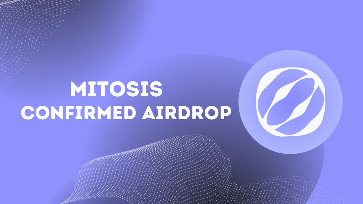 Mitosis Confirmed Airdrop🪂🪂

• Raised: $7M
• Costs: 💯 FREE
• Potential Gain: $1,000 💰

Check The Step-By-Step Guide👇🧵