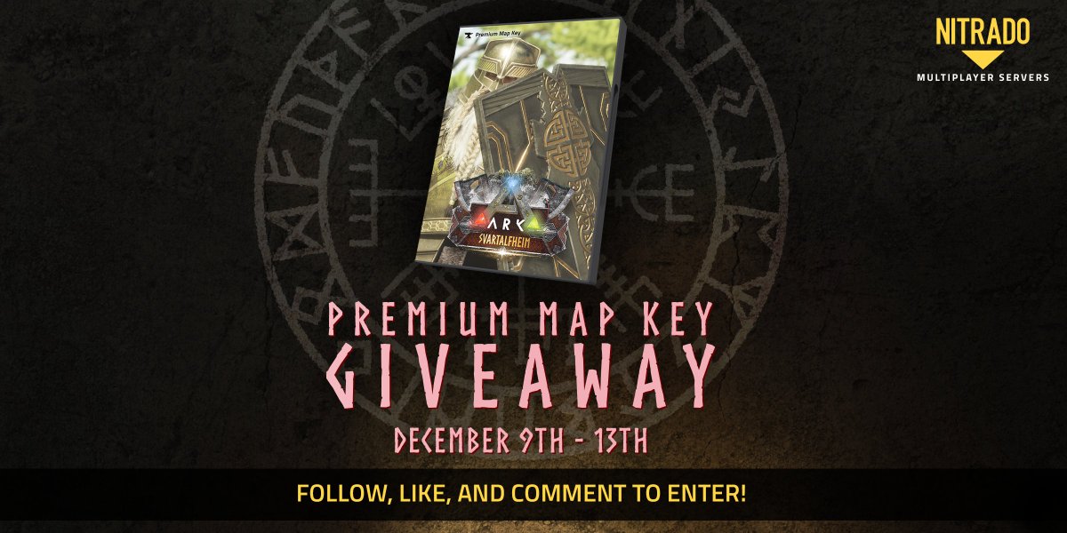 Nitrado_EN's tweet photo. 🦖 Calling all #ARK fans! 🦖
We’re raffling 5 #Svartalfheim Premium Mod Keys for #ARKSurvivalAscended to 5 lucky winners! 🏞️ Play the iconic map from @Nekatus for yourself!

✔️ Follow, like &amp; comment to enter
🗓️ 9th – 13th December

Ready to join the hunt? 🦕 https://t.co/VxcYhtsDn6