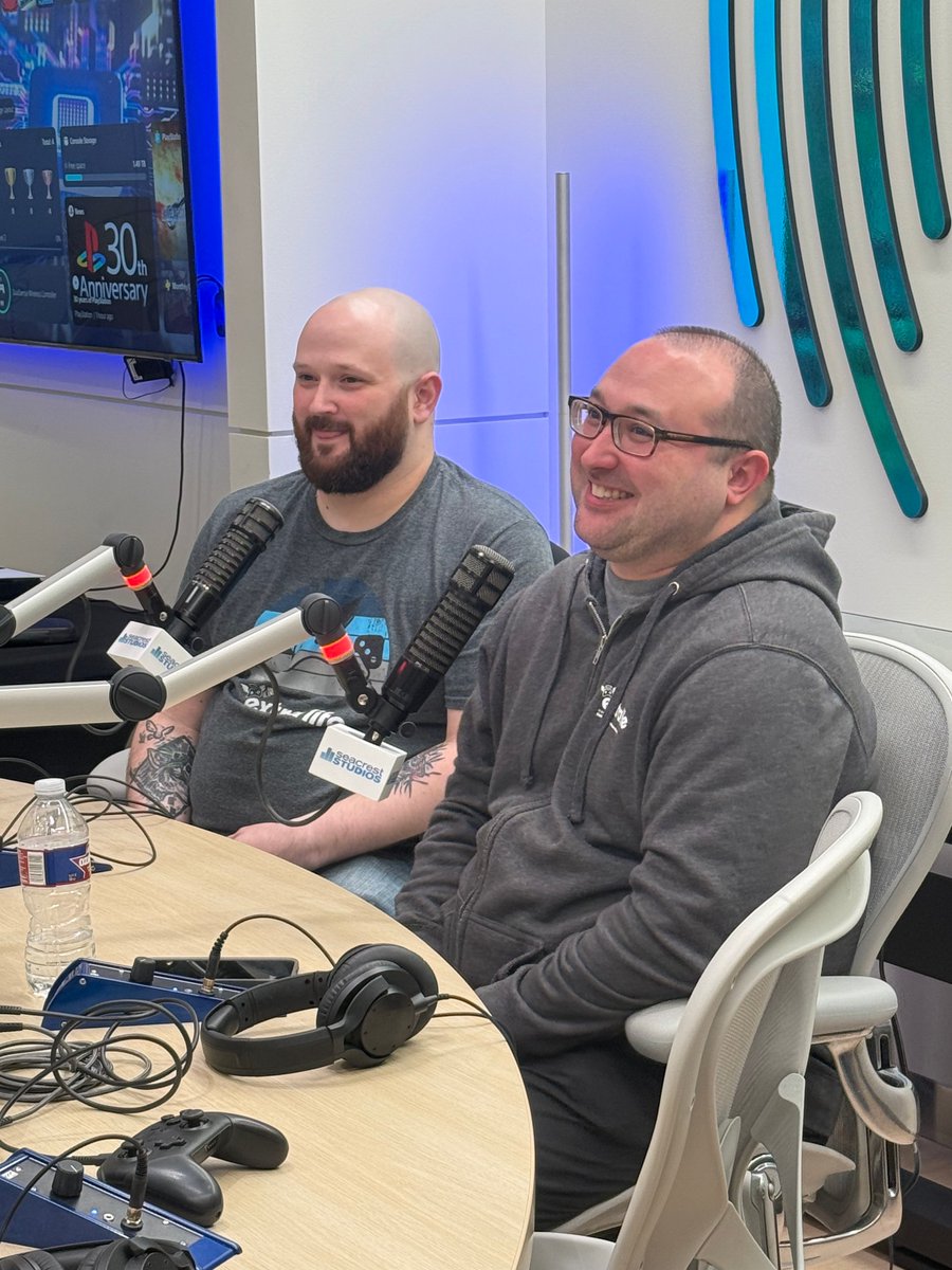 LeBonheurChild's tweet photo. A recent visit from Adam and Nick with Nerd901 leveled up the smiles inside Seacrest Studios at Le Bonheur Children's Hospital. Through Extra Life gaming fundraisers, Nerd901 has raised more than $25,000 for Le Bonheur. Their dedication to helping our kids is truly inspiring. https://t.co/GxeYWlyXfg