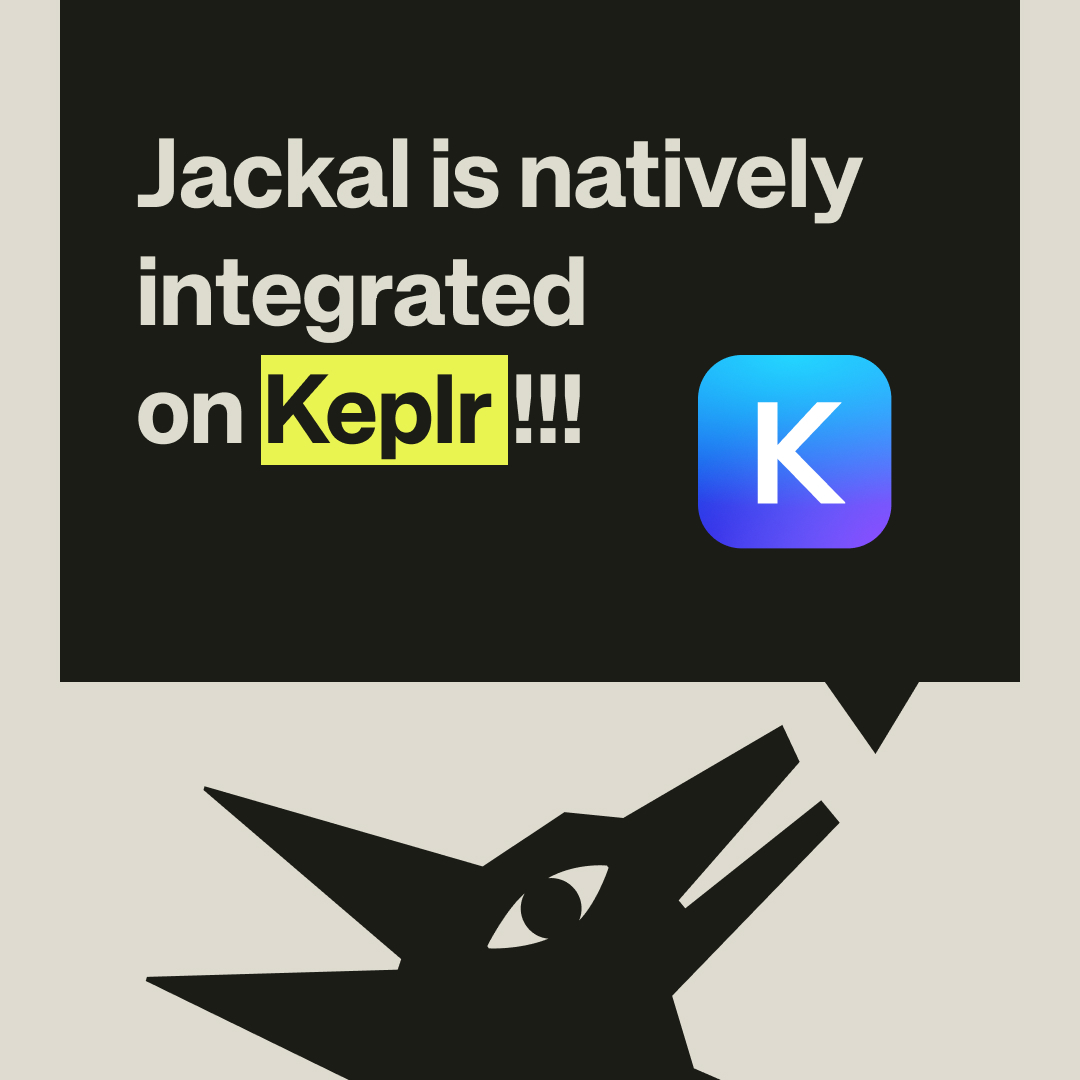 Jackal_Protocol's tweet photo. Jackal on @keplrwallet is now fully supported. https://t.co/EBkLdAyBG1