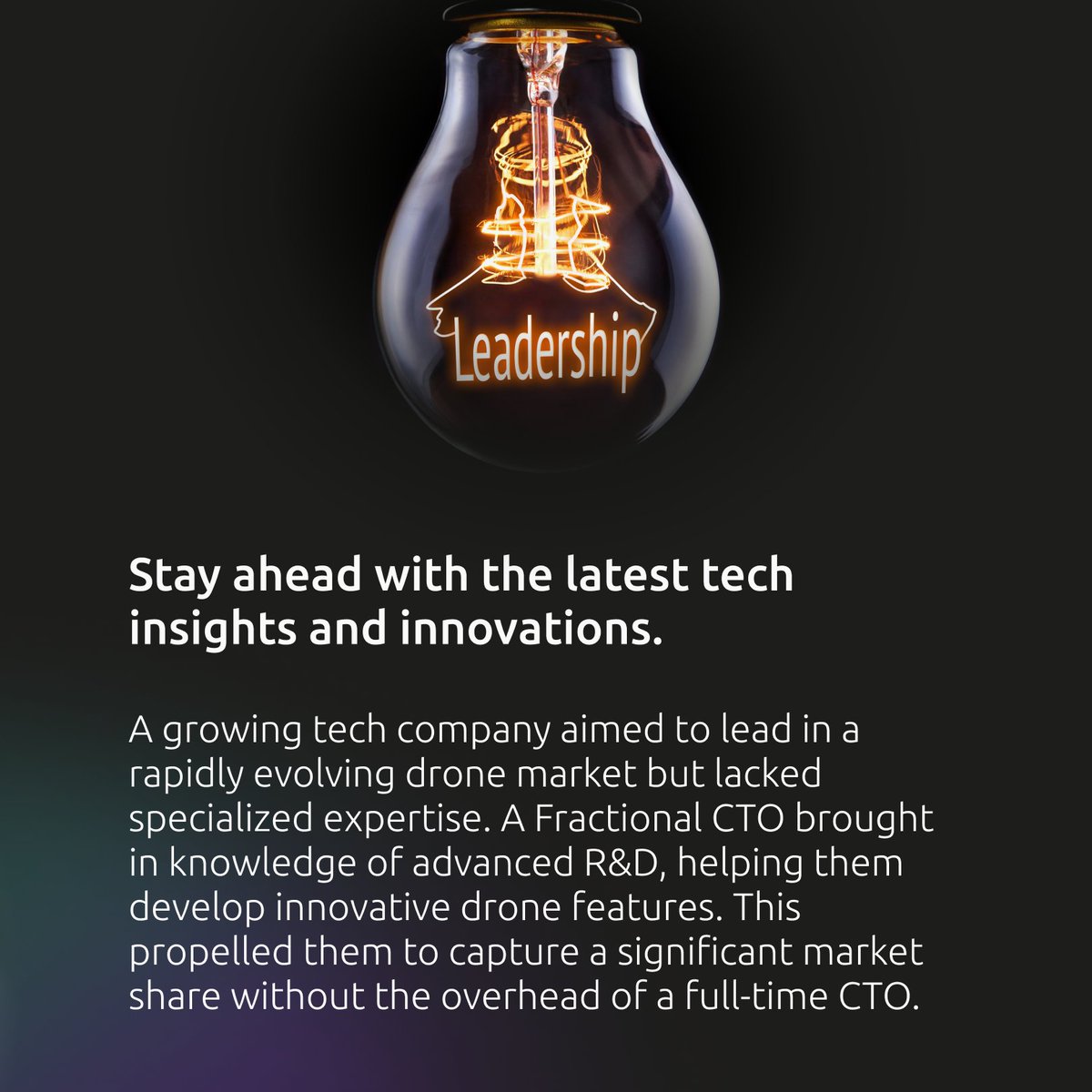 WiserBrand's tweet photo. Just like the companies in our real-life examples, you can drive growth, innovation, and efficiency without the expense of a full-time executive. A Fractional CTO provides customized tech leadership tailored to your needs, keeping you competitive in today's fast-paced market. 

Curious to see how? Dive into our infographic to discover how these benefits can transform your brand!