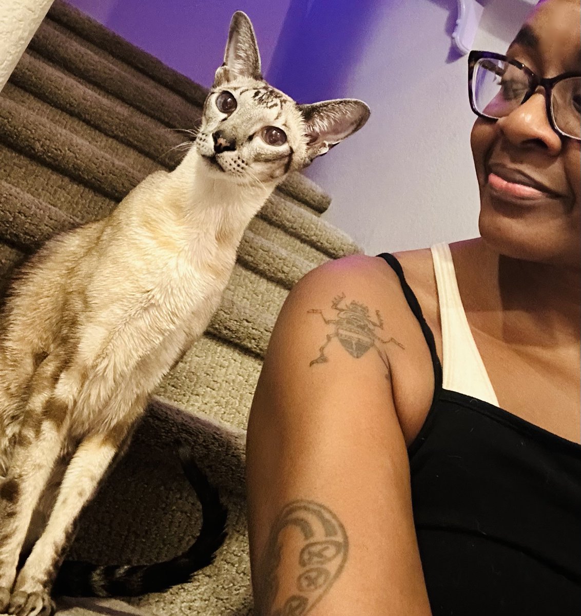 Periwinkle and me. 😊
The Space Cat and the Writer.