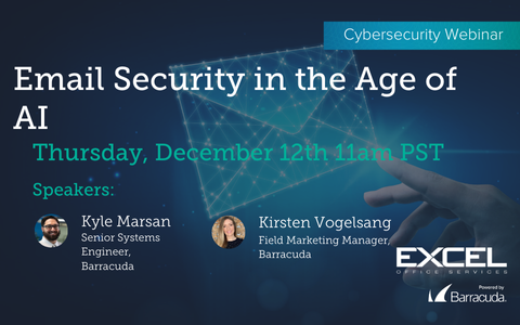 ExcelOfficeSrvs's tweet photo. 🌐 Is your email safe from AI threats? Join our webinar to learn how to protect against AI-powered attacks! 🛡️

📅 Dec 12 🔗 https://t.co/8VV29bH6qM

#EmailSecurity #CyberSecurity #ManagedServices https://t.co/PagVMWpMoD