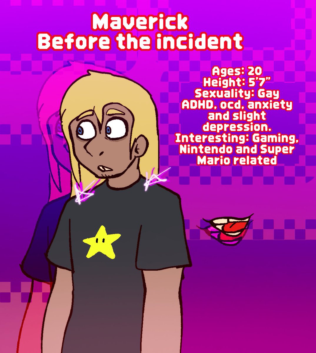 UnnieFnf's tweet photo. A new character I random made today this morning. My online son made his own and I thought I could me mine as well, it looks fun so this is Maverick, I might make more of him later on
Pt,2
#os #osart #art #mariomadness #mariomadnessart https://t.co/6YJLxTOR8M