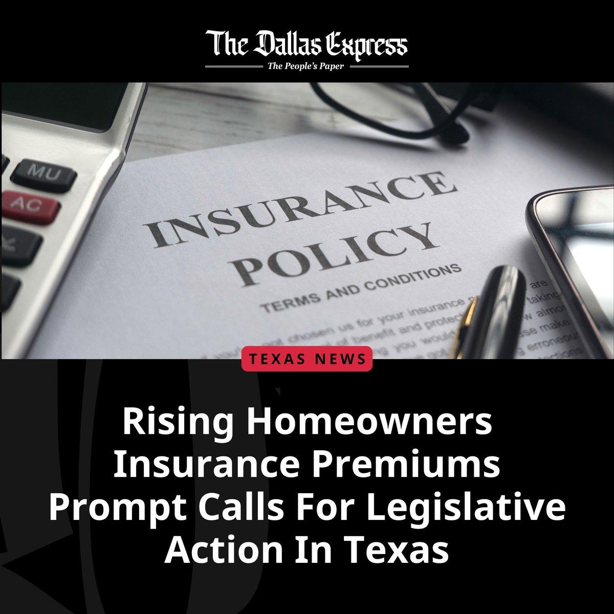 DallasExpress's tweet image. Homeowners insurance rates in Texas are experiencing a significant increase, outpacing any other state in the nation.
#homeownerinsurance #unitedstates

🔗 dallasexpress.com/state/rising-h…