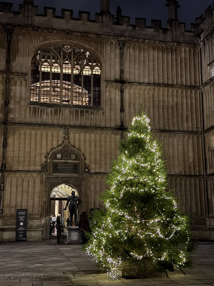 KatieFellows1's tweet photo. Itβs the most glorious time of year: the Christmas tree is up at @bodleianlibs and itβs a beauty π π #Oxmas https://t.co/OHzsy4clRJ
