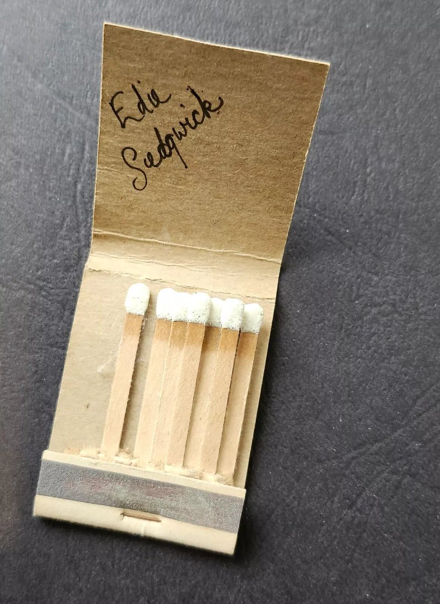 TheEdieSedgwick's tweet photo. Do you think this is authentic? it sold for $500+ on eBay. The description: "This is a real authentic autograph of... Edie Sedgwick who appeared in Andy Warhol's underground movies in the 1960s,  It belonged to a woman who lived at the Chelsea Hotel with Edie back in the day." https://t.co/iO14yHa4Al
