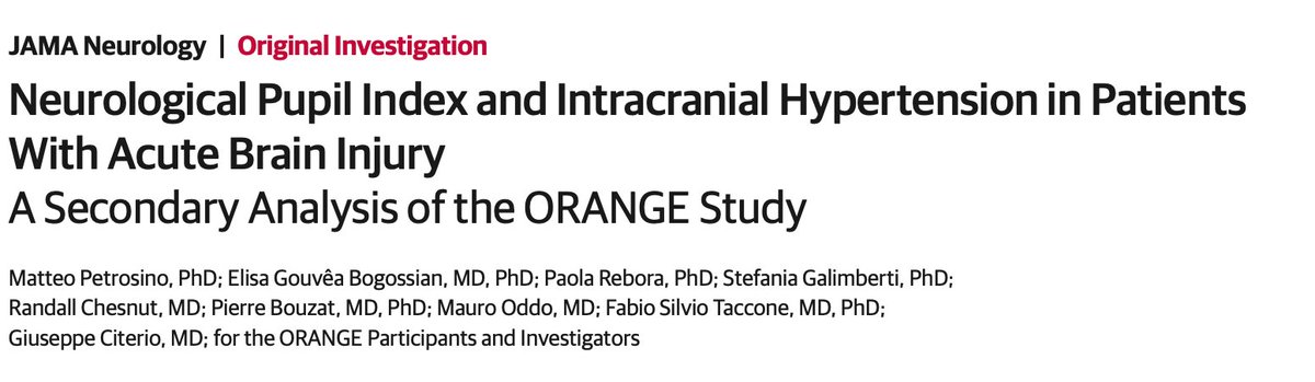 We aim to stay non-invasive in neurocritical care, but...how effective is pupillometry (NPi) in assessing intracranial hypertension? Find out more: jamanetwork.com/journals/jaman…