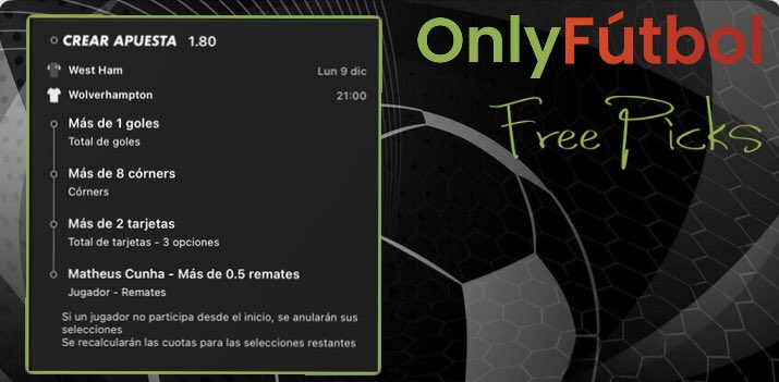 OnlyFutbolPicks's tweet photo. Nuestro pick de hoy

🏴󠁧󠁢󠁥󠁮󠁧󠁿 Premier
▫️ Stk 1.5.    [1.80] https://t.co/rHGa8Lit7b