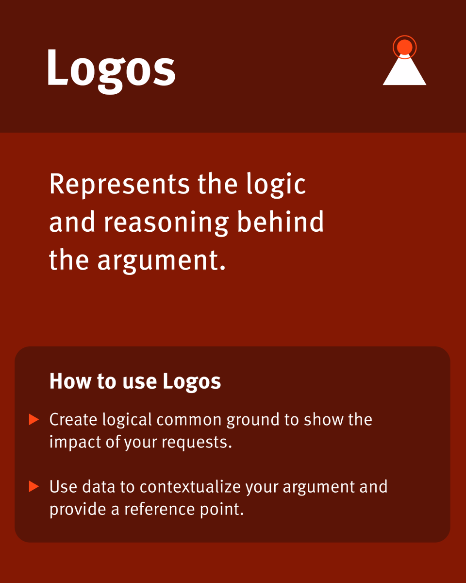 NNgroup's tweet image. Remember the rhetorical triangle? Well it's not just for essays. They’re key to winning #stakeholder support!

Ethos: Build credibility w/ expertise &amp;amp; data
Logos: Use logic &amp;amp; metrics
Pathos: Connect emotionally w/ storytelling

Read more: bit.ly/3ZBrO2W
#Strategy #UX