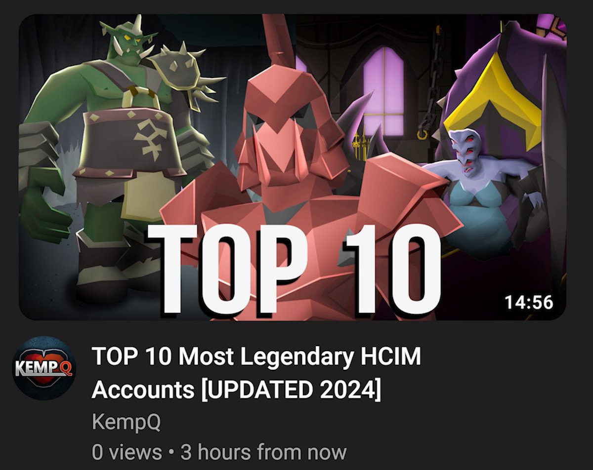 This monster of a video is 30 minutes long. It will be up on YouTube in 3 hours, but if you like this tweet then it'll be up 1 minute sooner.

Props to all the HCIM players out there, you are braver than most.

Hope you enjoy a month's work of research, scriptwriting and editing!