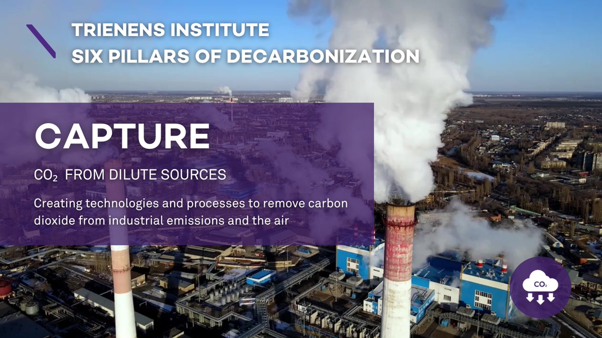 Trienens Institute for Sustainability and Energy (@trienensinst) on Twitter photo One of #SixPillarsofDecarbonization, the <a href="/TrienensInst/">Trienens Institute for Sustainability and Energy</a> Capture Pillar aims to create technologies and processes to remove carbon dioxide from industrial emissions and the air.
Learn more: trienens-institute.northwestern.edu/news-events/ne… One of #SixPillarsofDecarbonization, the <a href="/TrienensInst/">Trienens Institute for Sustainability and Energy</a> Capture Pillar aims to create technologies and processes to remove carbon dioxide from industrial emissions and the air.
Learn more: trienens-institute.northwestern.edu/news-events/ne…