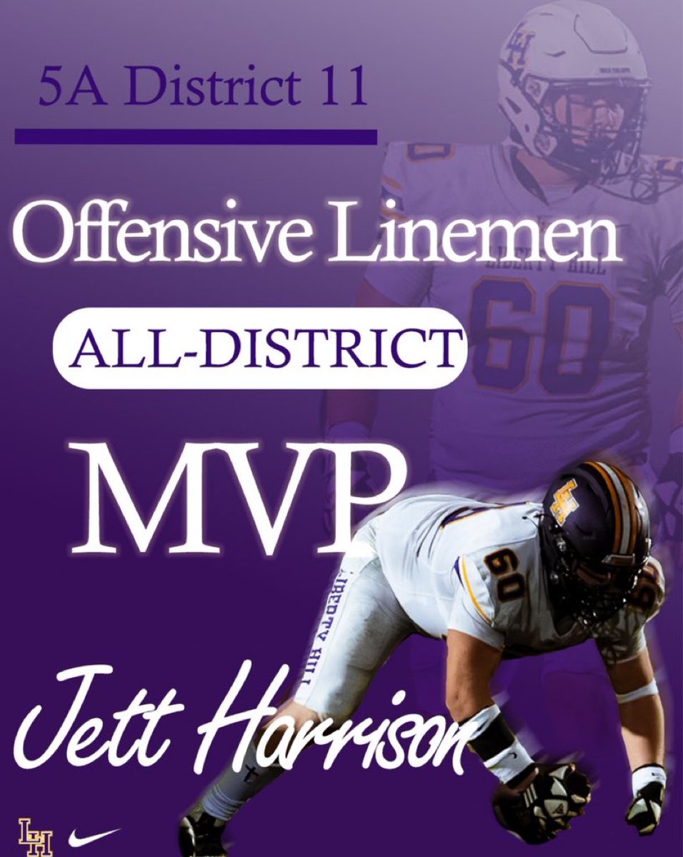 Jett Harrison (@jettharrison_) on Twitter photo #AGTG Blessed to be named OL MVP of my district 🥞🥞🥞
<a href="/coachcarrigan10/">Justin Carrigan</a> <a href="/kwalkcoach/">Kent Walker</a> <a href="/LH_Panthers_FB/">Liberty Hill Football</a> #AGTG Blessed to be named OL MVP of my district 🥞🥞🥞
<a href="/coachcarrigan10/">Justin Carrigan</a> <a href="/kwalkcoach/">Kent Walker</a> <a href="/LH_Panthers_FB/">Liberty Hill Football</a>