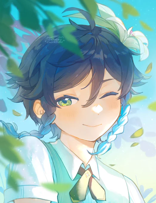Something took over me for 3 hours and now I have a drawing of the prettiest boi #venti 
