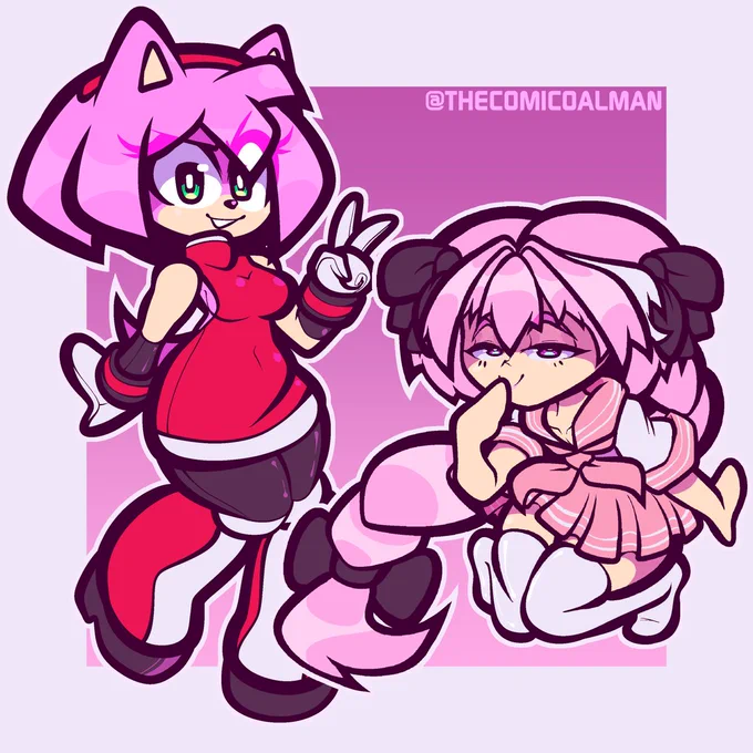 My fav pink creatures :) 