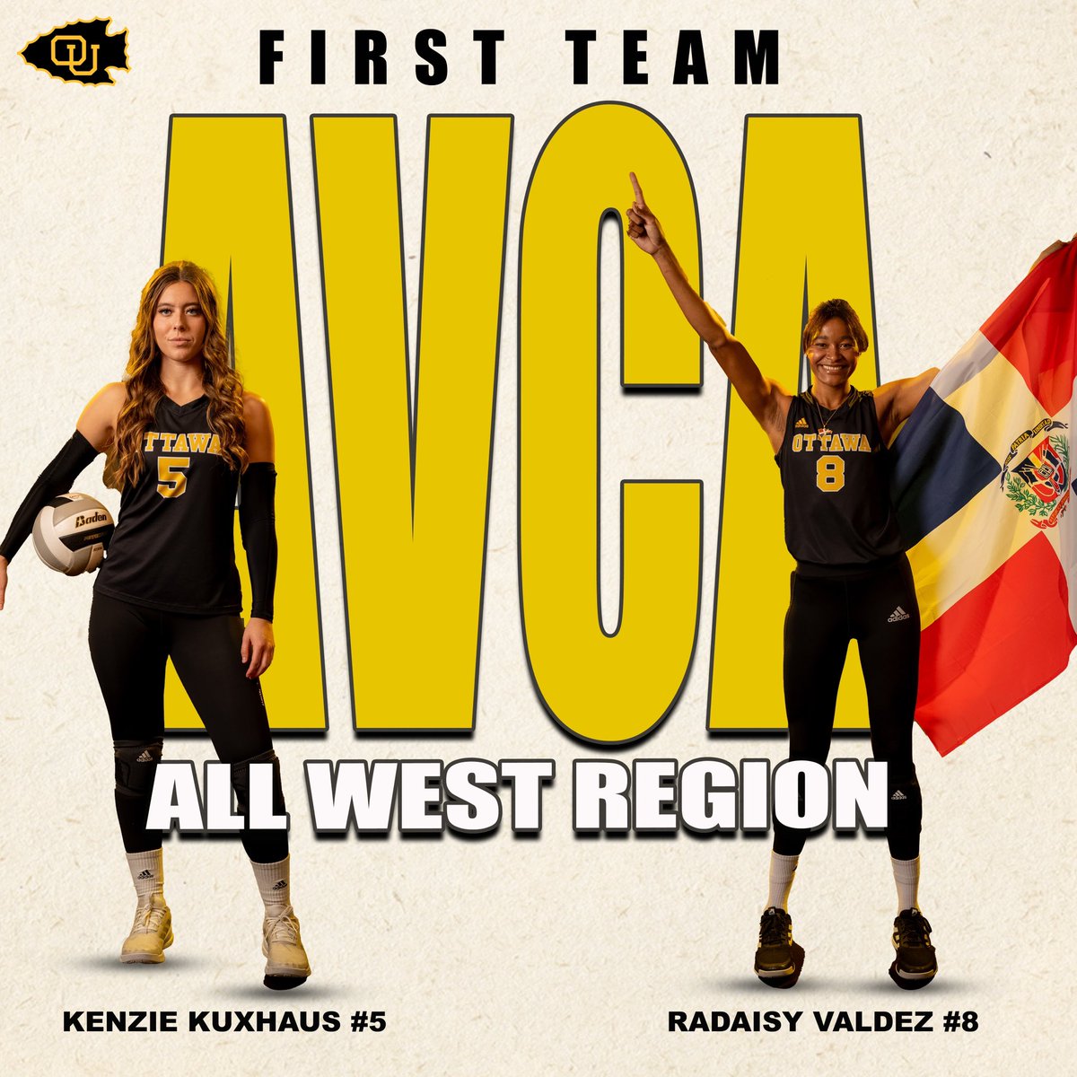 Congratulations to Radaisy and Kenzie as they have been named AVCA NAIA First Team All-West Central Region 🎉