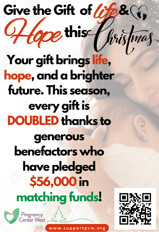 FriendsofPCW's tweet image. Double the Impact. Spread the Word. ❤️

Your gift today to Pregnancy Center West will be MATCHED, saving twice as many babies. But we can’t do it alone.
Give now and SHARE this post to rally others for life! Together, we create miracles. 
Donate: onecau.se/_7dbk91
#ProLife